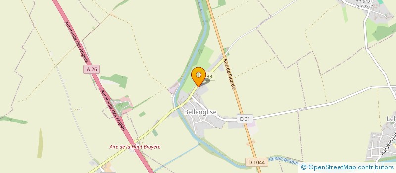 localisation de l'entreprise HARMONIE  BELLENGLISE