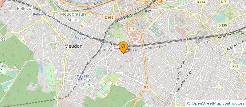 localisation de l'entreprise HARMONIE ANALYSE LOGICIEL TECHNIQUE à MEUDON