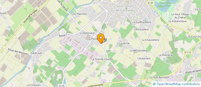 localisation de l'entreprise HARMONIE BATIMENT 44 à SAINT-JULIEN-DE-CONCELLES