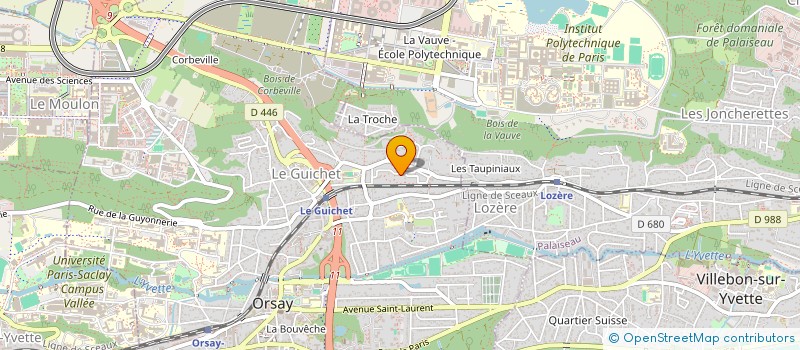 localisation de l'entreprise HARMONIE BATIMENT COMPAGNIE à ORSAY