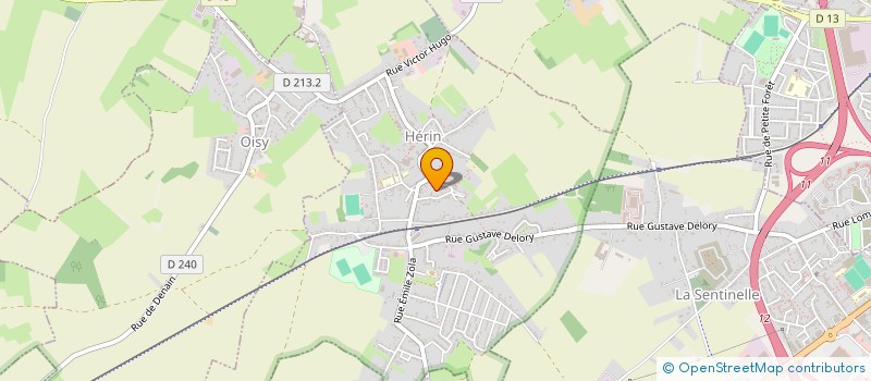 localisation de l'entreprise HARMONIE BATTERIE FANFARE MUNICIPALE D HERIN  HERIN