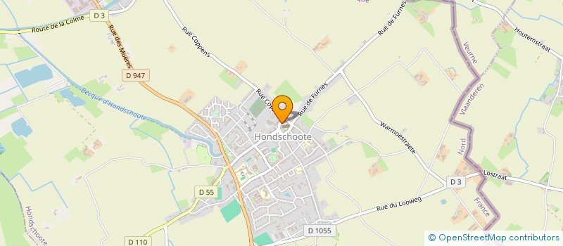 localisation de l'entreprise HARMONIE BATTERIE MUNICIPALE D'HONDSCHOOTE  HONDSCHOOTE