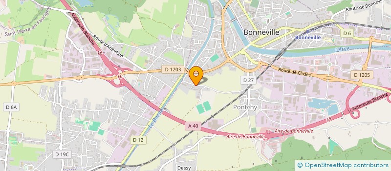 localisation de l'entreprise HARMONIE BONNEVILLOISE  BONNEVILLE