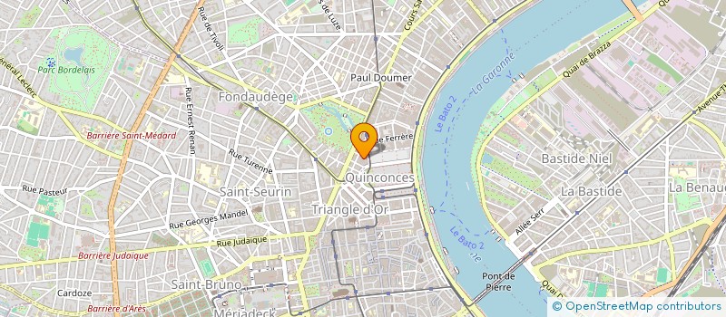 localisation de l'entreprise HARMONIE BORDEAUX  BORDEAUX