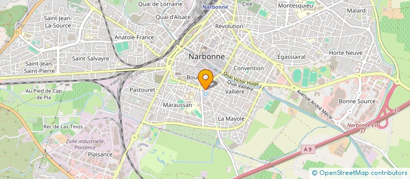 localisation de l'entreprise HARMONIE BY M à NARBONNE