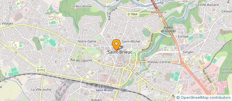 localisation de l'entreprise HARMONIE CADEAUX à SAINT-BRIEUC