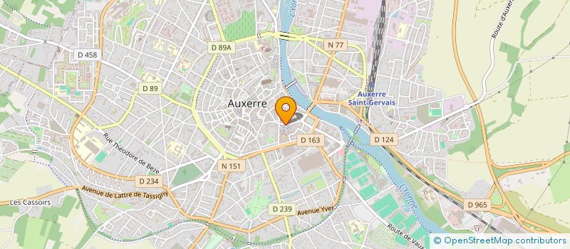 localisation de l'entreprise HARMONIE COIFFURE à AUXERRE