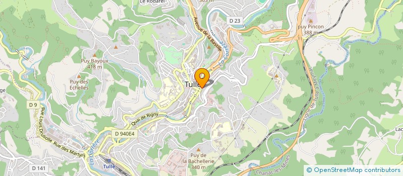 localisation de l'entreprise HARMONIE COIFFURE ESTHETIQUE  TULLE