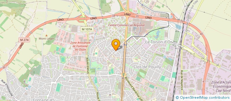 localisation de l'entreprise HARMONIE CONCEPT  DIJON