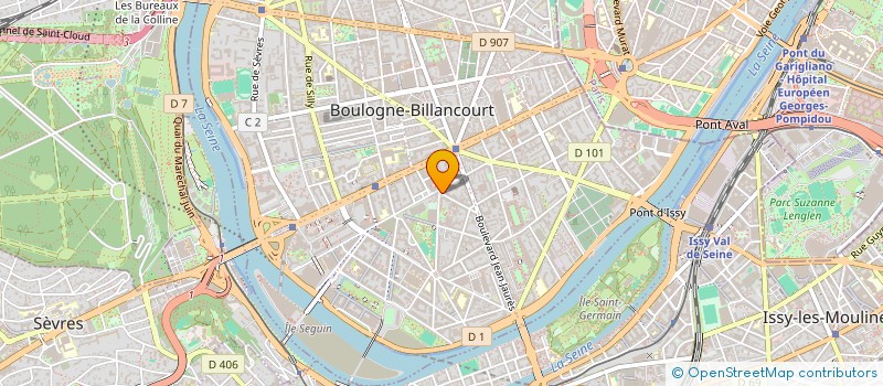 localisation de l'entreprise HARMONIE COULEURS RELIEF à BOULOGNE-BILLANCOURT