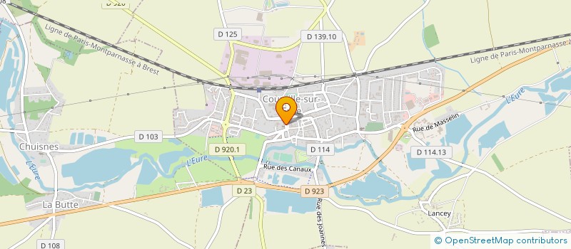localisation de l'entreprise HARMONIE COURVILLE-SUR-EURE à COURVILLE-SUR-EURE