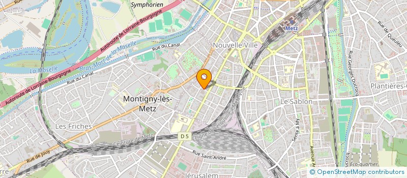 localisation de l'entreprise HARMONIE CREATION à METZ