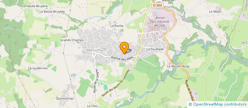 localisation de l'entreprise HARMONIE CUISINES MAUVERNAY  MESSIMY