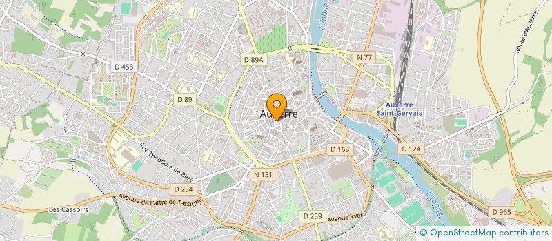 localisation de l'entreprise HARMONIE D'AUXERRE à AUXERRE