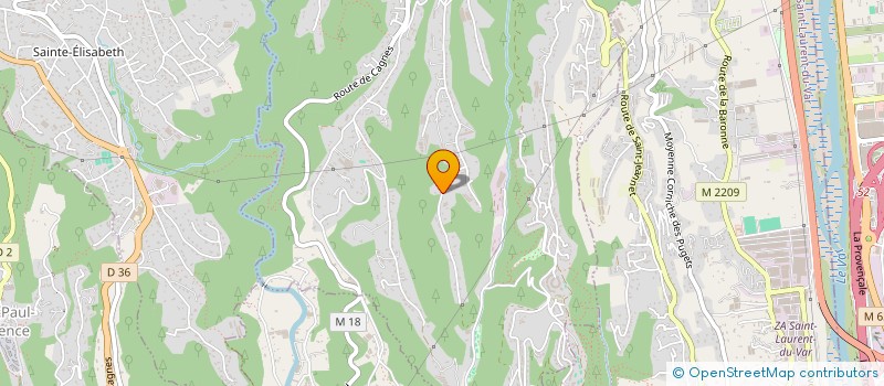 localisation de l'entreprise HARMONIE DANSE  LA GAUDE