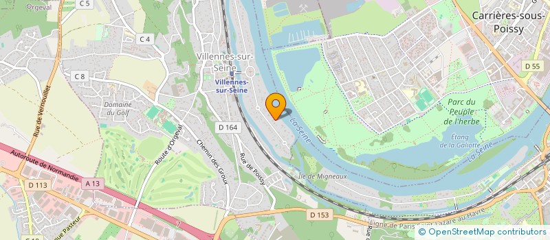 localisation de l'entreprise HARMONIE DE BRUANT  VILLENNES-SUR-SEINE