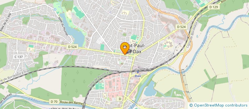 localisation de l'entreprise HARMONIE DE CHRISTUS  SAINT-PAUL-LES-DAX