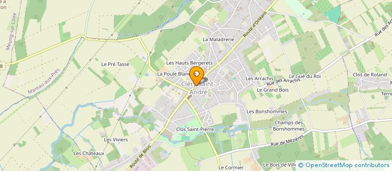 localisation de l'entreprise HARMONIE DE CLERY à CLERY-SAINT-ANDRE