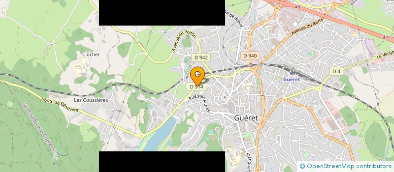 localisation de l'entreprise HARMONIE DE GUERET à GUERET