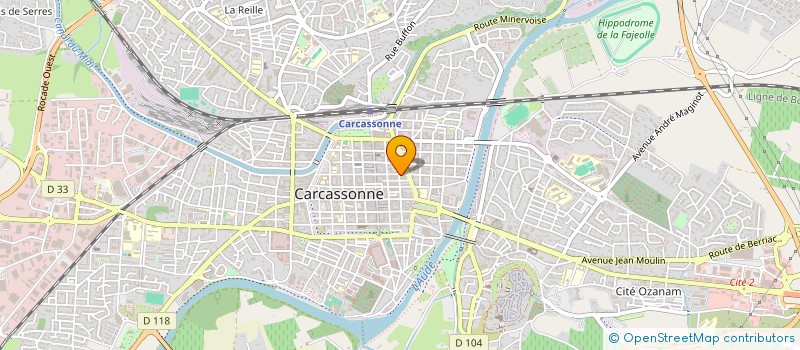 localisation de l'entreprise HARMONIE DE L AUDE  CARCASSONNE