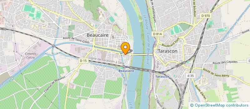 localisation de l'entreprise HARMONIE DE L'ETRE  BEAUCAIRE