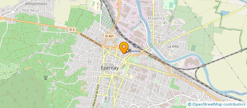 localisation de l'entreprise HARMONIE DE LA CORPORATION DES TONNELIERS ET CAVISTES D'EPERNAY à EPERNAY