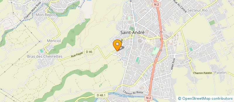 localisation de l'entreprise HARMONIE DE LA RIVIERE DES ROCHES à SAINT-ANDRE