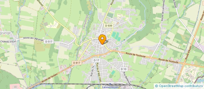 localisation de l'entreprise HARMONIE DE LA TABLE ET DE SES PLAISIRS à LANNEMEZAN