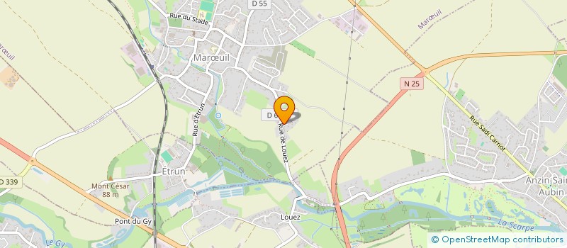 localisation de l'entreprise HARMONIE DE MAROEUIL  MARUIL