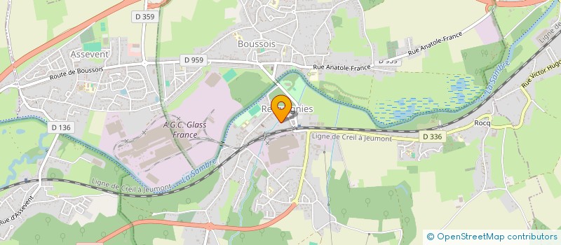 localisation de l'entreprise HARMONIE DE RECQUIGNIES à RECQUIGNIES