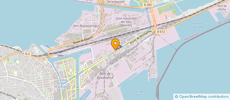 localisation de l'entreprise HARMONIE DE SETE à SETE