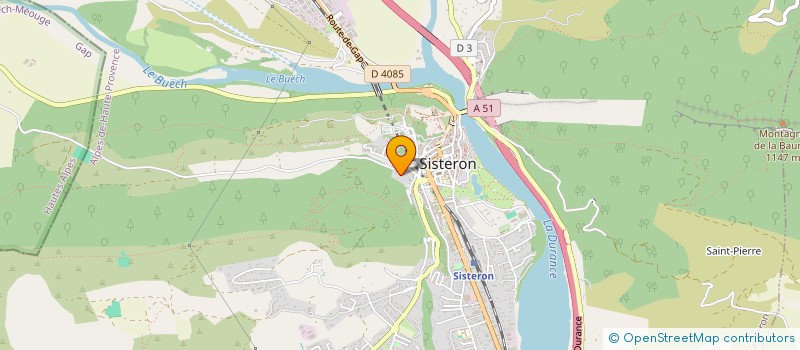 localisation de l'entreprise HARMONIE DE SISTERON LES TOURISTES DES ALPES à SISTERON