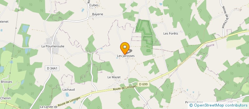 localisation de l'entreprise HARMONIE DE SOI, MEDIATION EQUINE à CHAMPAGNAC-LA-RIVIERE