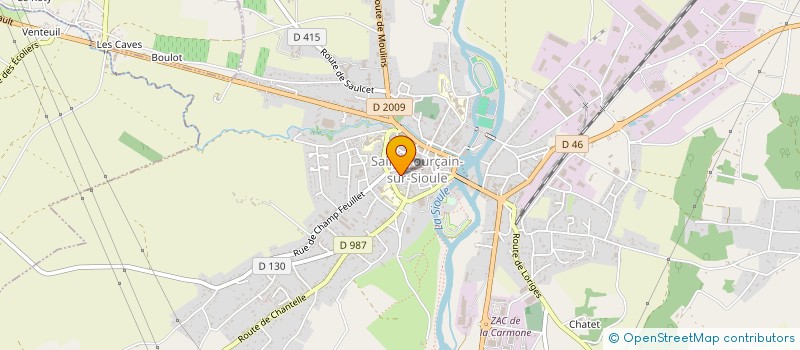 localisation de l'entreprise HARMONIE DE ST POURCAIN SUR SIOULE à ST POURCAIN SUR SIOULE