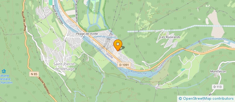 localisation de l'entreprise HARMONIE DE VIZILLE  VIZILLE