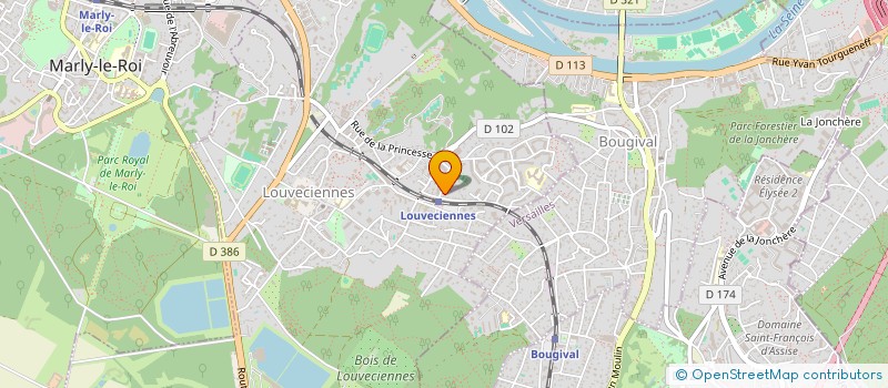 localisation de l'entreprise HARMONIE DENT à LOUVECIENNES