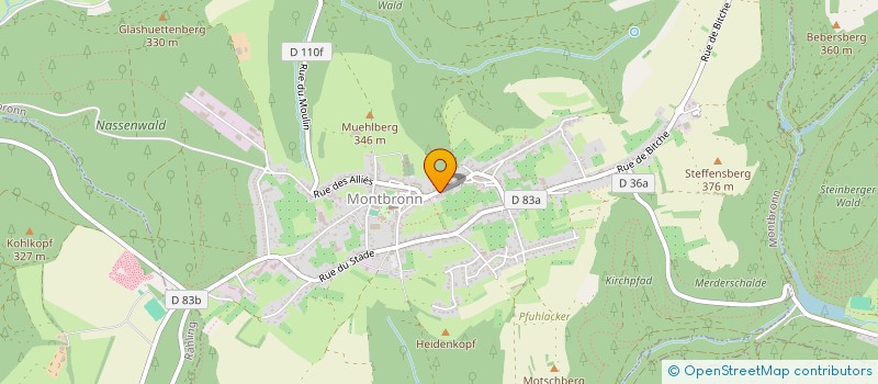 localisation de l'entreprise HARMONIE DES GRAINS  MONTBRONN