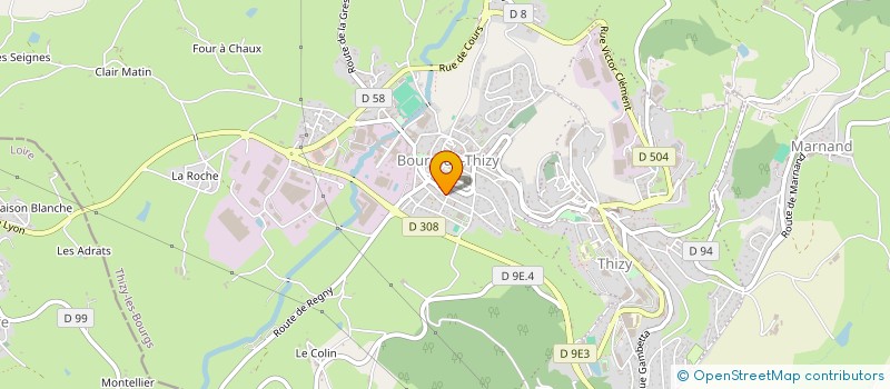 localisation de l'entreprise HARMONIE DES JEUNES DE THIZY ET BOURG DE THIZY à THIZY-LES-BOURGS