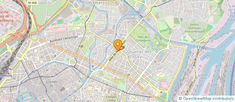 localisation de l'entreprise HARMONIE DETENTE à STRASBOURG