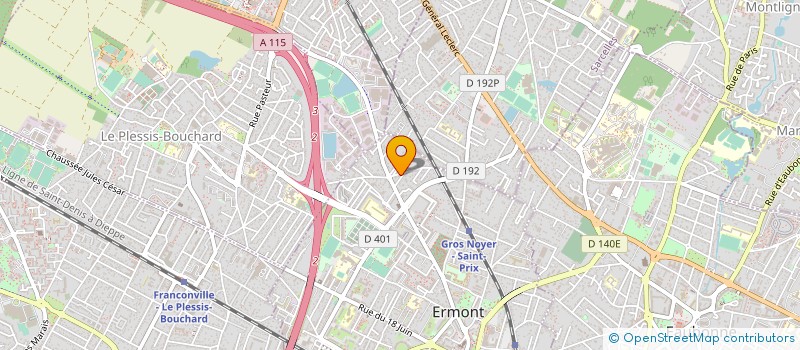 localisation de l'entreprise HARMONIE DIGITALE à ERMONT