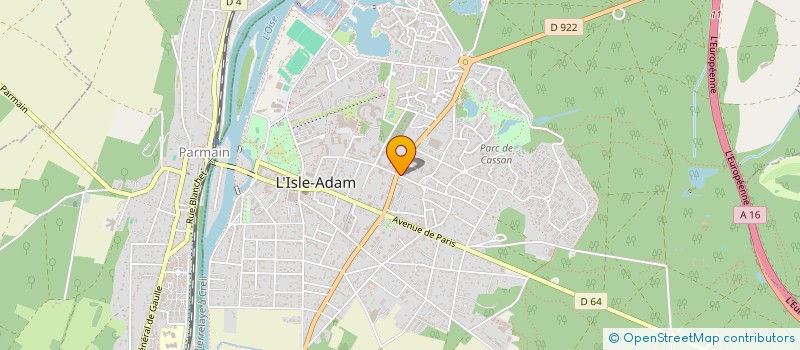 localisation de l'entreprise HARMONIE DU LOGIS  L'ISLE-ADAM