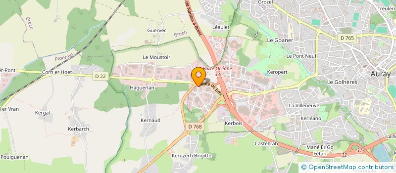 localisation de l'entreprise HARMONIE DU PEINTRE à LE BONO