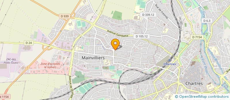 localisation de l'entreprise HARMONIE - ECOLE MUSIQUE MAINVILLIERS à MAINVILLIERS