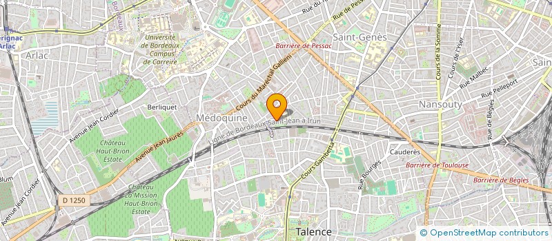 localisation de l'entreprise HARMONIE EN CIEL  TALENCE