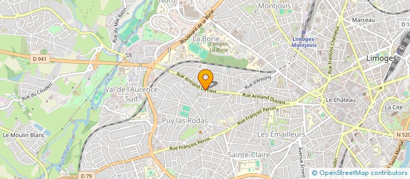 localisation de l'entreprise HARMONIE EQUINE à LIMOGES