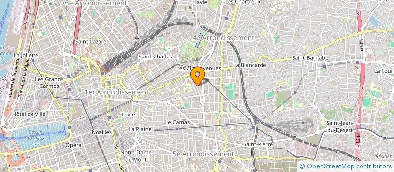 localisation de l'entreprise HARMONIE ET FORCES VITALES REFLEXOLOGIE ET NATUROPATHIE  MARSEILLE