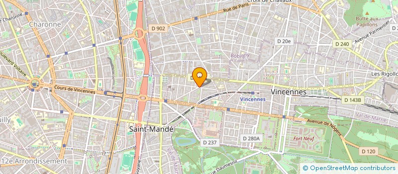 localisation de l'entreprise HARMONIE ET PROSPERITE DISTRIBUTION  VINCENNES