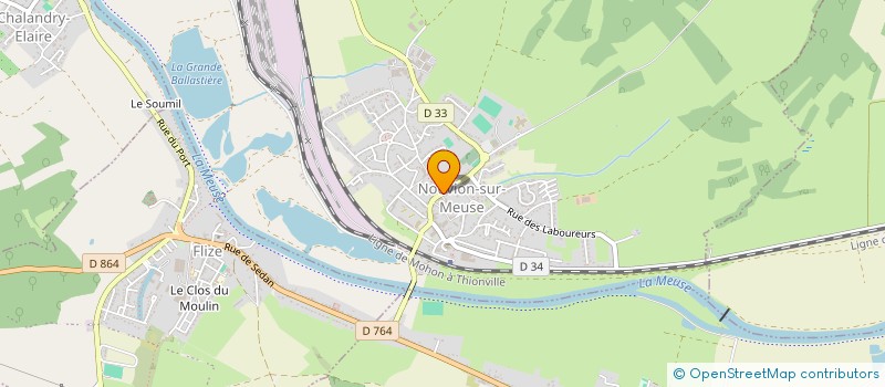 localisation de l'entreprise HARMONIE ET RELAXATION EN ARDENNE  NOUVION-SUR-MEUSE