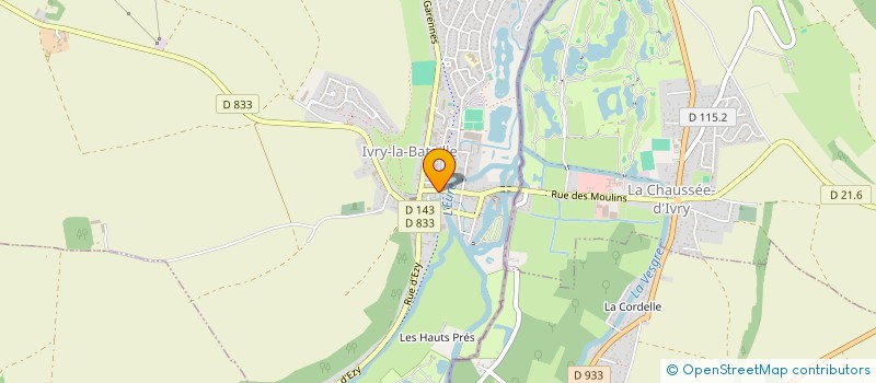 localisation de l'entreprise HARMONIE FITNESS CLUB  IVRY-LA-BATAILLE