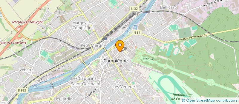 localisation de l'entreprise HARMONIE FLORAL  COMPIEGNE